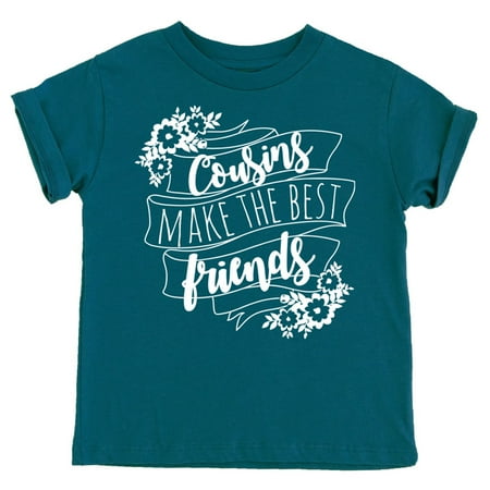 

Cousins Make The Best Friends Flower Banner T-Shirts and Bodysuits for Matching Girl Cousins Oceanside Shirt 5-6