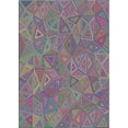thumbnail image 1 of Ahgly Company Machine Washable Indoor Rectangle Transitional Dark Raspberry Purple Area Rugs, 7' x 10', 1 of 7