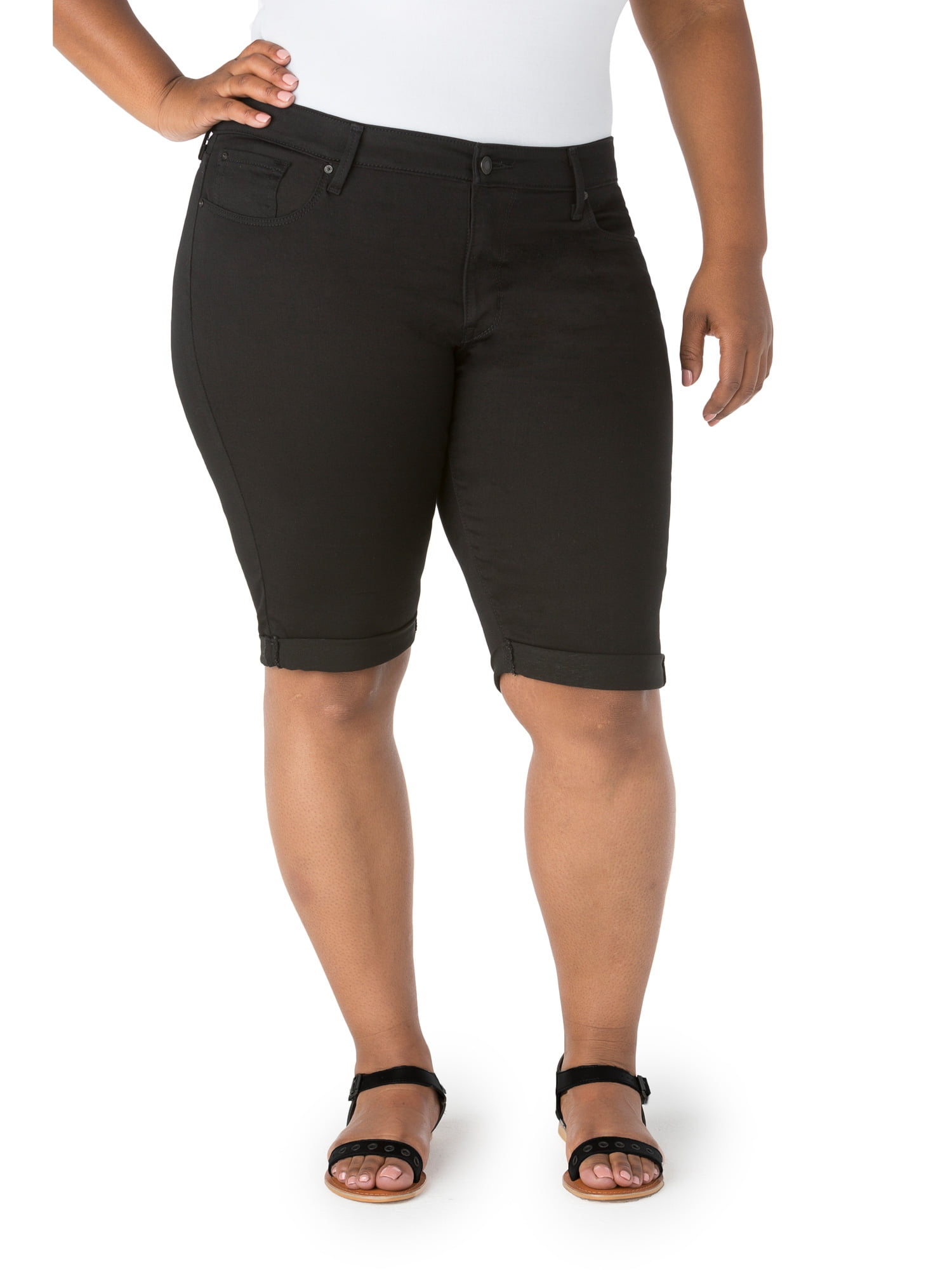 Women's Plus Modern Skinny Shorts 