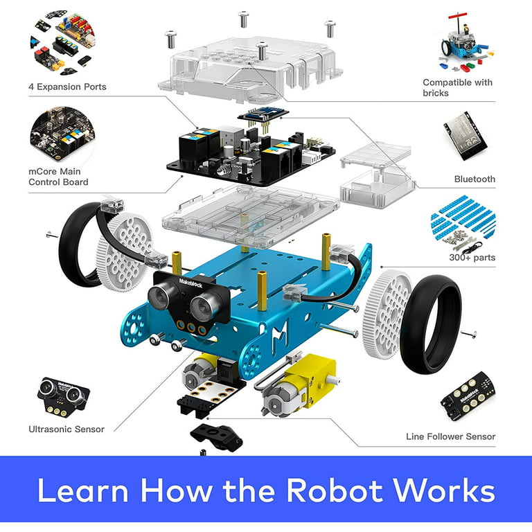 Makeblock mBot Neo Programming Robot Toys, Coding Robot Kit Stem Projects for Kids Ages 8-12, Intelligent and Educational Remote Control Car Toy