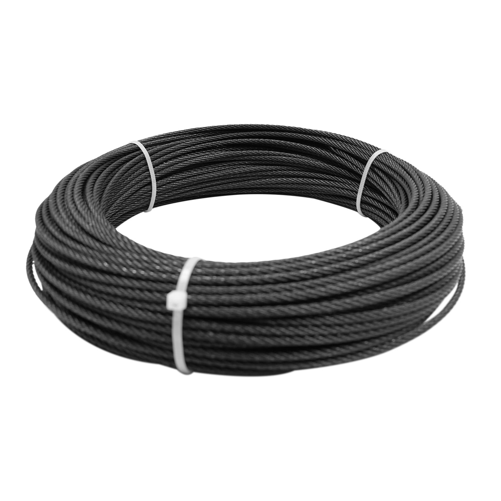 400ft Thickened Aircraft Cable SS Cable 1/4 Stainless Steel Cable 7x19 Strand Wire Rope for Yard Zip Line Deck Railing