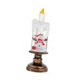 thumbnail image 4 of yotijay Christmas Snow Globe Candle LED Flameless Candle Glittering Christmas Decoration Snowman, 4 of 9