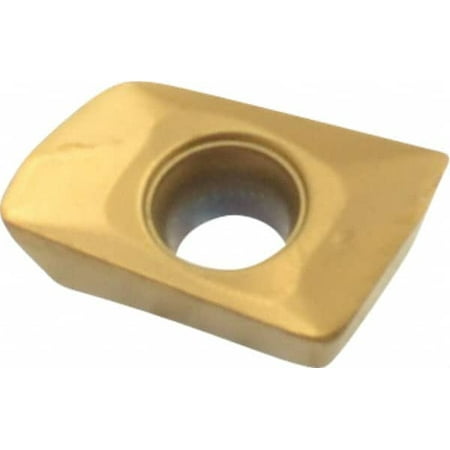 

Seco XOMX060202 M05 Grade F40M Carbide Milling Insert TiAlN/TiN Finish 0.096 Thick 0.008 Corner Radius