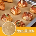 thumbnail image 3 of Air Fryer Paper Liners Disposable Compatible with COSORI CTO-R251S Air Fryer Toaster Oven, 100PCS Unbleached Parchment Paper Sheets for Baking 11.8 x 11.8 In Non-Stick Toaster Oven Liners, 3 of 5