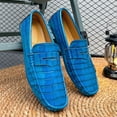 thumbnail image 4 of Men's Casual Loafers Slip On Leather Shoes Lightweight Driving Shoes Moccasins Classic Penny Loafer Flats Boat Shoes Big Size, 4 of 10