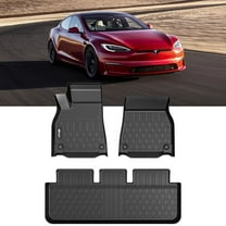 Nilight Floor Mats for Tesla Model S & Plaid 2021 2022 2023 2024 2025 All Weather Custom Fit Heavy Duty Floor Liners