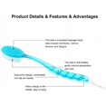 thumbnail image 3 of Artrylin Long Handled Cleaning Brush Body Bath Shower Massager Back Skin Spa Soft Bristles Beauty Scrubber Helper（Blue）, 3 of 9