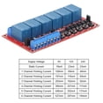 thumbnail image 4 of Carte d'Expansion Relais, Module Relais 5V 12V 24V Moins d'Interférence 6 Canaux pour Équipement Électrique, 4 of 8
