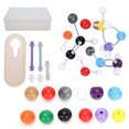 thumbnail image 3 of 194 Uds XMM-019 modelo Molecular 194 estructura atómica conjunto completo modelo a escala de bola y palo, 3 of 8