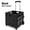 No Cover, variant on Foldable Rolling Storage Cart with Lid – Heavy Duty Portable Organizer with Wheels and Telescopic Handle for Home, Kitchen, Office, Garage, Black No Cover