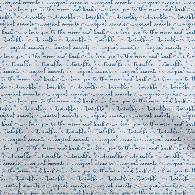 oneOone Tissu en Coton Flex Bleu Tissu pour Robe Tissu Imprimé au Mètre 40 Pouces de Large