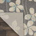 thumbnail image 5 of Nourison Tranquil Contemporary Floral Grey/Beige 8' x 10' Area Rug, (8' x 10'), 5 of 8