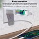thumbnail image 5 of Probador USB batería eléctrica LCD pantalla Digital cargador de teléfono móvil Detector medidor multifuncional multímetro amperímetro transparente Yuarrent EL015335-03B, 5 of 6