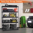 thumbnail image 3 of PeakPursuit 5-Tier Metal Storage Shelves – Heavy-Duty Adjustable Garage Utility Rack, 2500 Lbs Capacity, 3 of 7