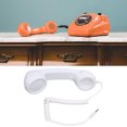 thumbnail image 4 of HUGFEGWE Retro Phone Handset, Multifunction Radiation Proof Handheld Cell Phone Receiver, Handheld Receiver with Volume Controlfor Mobile Phones, Computers (White) CJB91-77022, 4 of 9