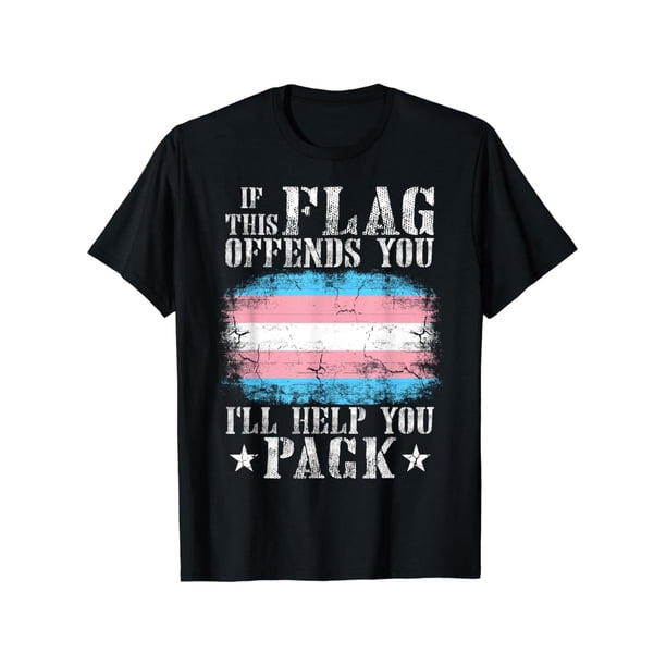 Trans Rights Shirt – Transgender Flag Rainbow Pride Tee – Cotton inclusive T-Shirt