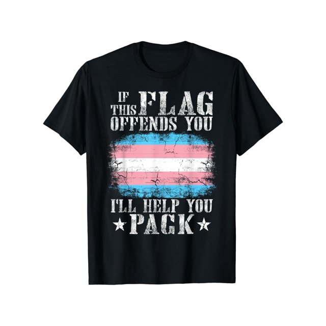 Trans Rights Shirt – Transgender Flag Rainbow Pride Tee – Cotton inclusive T-Shirt