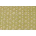thumbnail image 5 of Casavani - 12'x12' Handblock Printed Yellow Cotton Dhurrie Square Area Rugs for Bedroom & Dining Room, 5 of 7