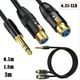 thumbnail image 3 of Cable Divisor en y con Conector Macho Estéreo TRS de Doble Hembra XLR A TRS de 1/4 de Pulgada Cable de Conexión Adaptador de 2 XLR Hembra A Cuarto de Pulgada-C, 3 of 5