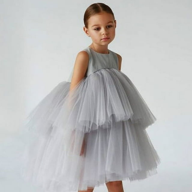 Ropa para niños Vestido de niña Vestido de princesa con estilo de moda Falda de velo Estilo español de un año