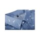 thumbnail image 3 of Camisa con mangas cortas hueso de pez de algodón hombres Patrón Azul 48 Unique Bargains Camisa, 3 of 7