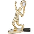 thumbnail image 4 of Matashi 24K Gold Plated Tennis Player Figurine Embellished with Crystals, Gift for Sports Fan, Desk Accessories, Trophy,, 4 of 7