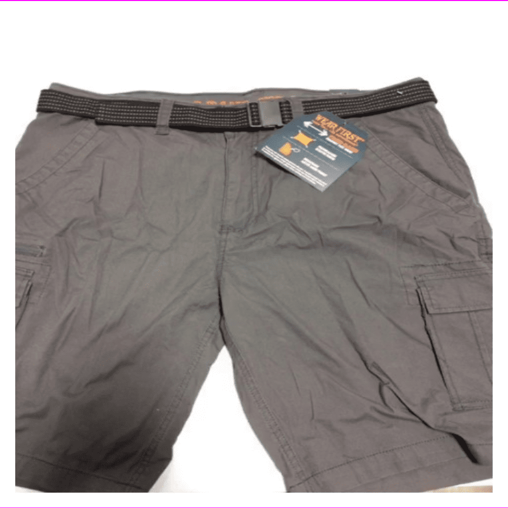 Wearfirst Men's 2 Back And 2 Front Pockets Cargo Short 40/Pavement ...