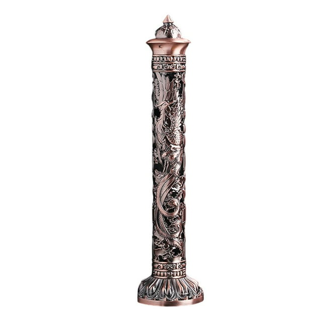 Soporte para quemador, adornos tallados decorativos, adornos, adornos de escritorio, Bronce púrpura