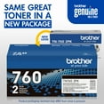 thumbnail image 3 of Brother Genuine High-Yield Black Printer Toner Cartridge Twin Pack TN7602PK, 3 of 13