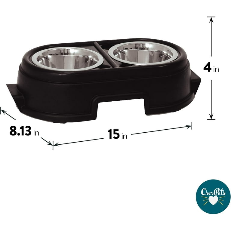 OurPets Comfort Diner Elevated Dog Bowls Raised Dog Food Feeder 4 inch for Small Dogs