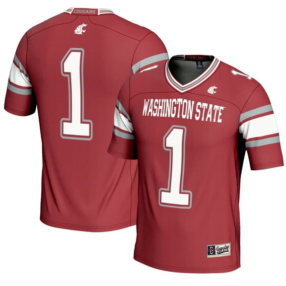 Youth GameDay Greats #1 Crimson Washington State Cougars Endzone Football Jersey