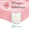 thumbnail image 3 of Juego de almohadas de suelo Degrees of Comfort Pink Corduroy x2, 3 of 6