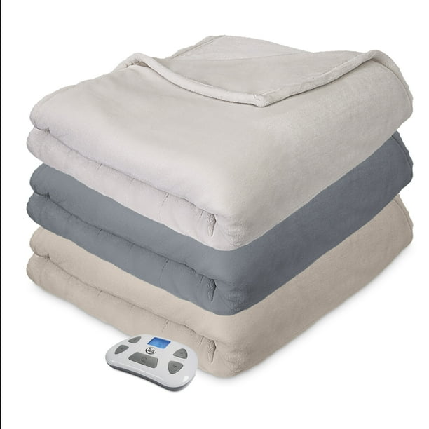 Serta Comfort Plush Electric Heated Blanket with programable digital
