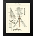 thumbnail image 2 of Unknown 20x24 Black Modern Framed Museum Art Print Titled - Nautical details II, 2 of 5