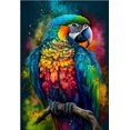 thumbnail image 1 of Kits de punto de cruz de pintura de diamantes, bordado de diamantes de fantasía, loros azules, pájaro, peonía, flor, mosaico de diamantes, decoración de taladro completo, 1 of 4