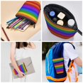 thumbnail image 5 of Kdxio Telescopic Pencil Bag Pen Holder Stationery Case,Stand-up Retractable Transformer Bag Organizer for Christmas Holiday(Colorful Glitter Rainbow), 5 of 6