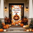 thumbnail image 5 of Thanksgiving Door Curtain Hanging Banner Polyester Fabric Front Door Decor Indoor Outdoor Party Decoration Prop Festive Welcome Sign, 5 of 6