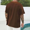 thumbnail image 4 of Danhjin Mens Graphic T-Shirts Oversized Shirt Loose Short Sleeve Top Summer Spring Soft Lightweight Comfy Crew Neck Casual Blouse Going Out Fashion Loungewear Tops, 4 of 5