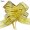 Yellow, variant on Farfi 10Pcs 50mm Pull Bow Multicolor Elegant Organza Durable DIY Ribbon Bow for Party (Yellow)