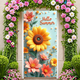thumbnail image 6 of Floral Design Hello Summer Sunflower Banner Decorative Flowers Seasonal Party Events Background for Summer Celebration Outdoor Gathering Home Decoration, 6 of 6