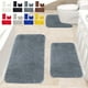 thumbnail image 1 of Set de alfombras antideslizantes de baño de 3 piezas, terciopelo suave y absorbente lavable en máquina, 1 of 8