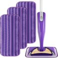 thumbnail image 1 of CUITING 3 Pack Reusable Mop Pads Compatible with Swiffer Wet Jet Wet Jet Pads Refills for Swiffer Mop Washable Mop Refill Pads Wet Pads for Floor Cleaning Wet Dry Use for Any Floor Types, 1 of 7