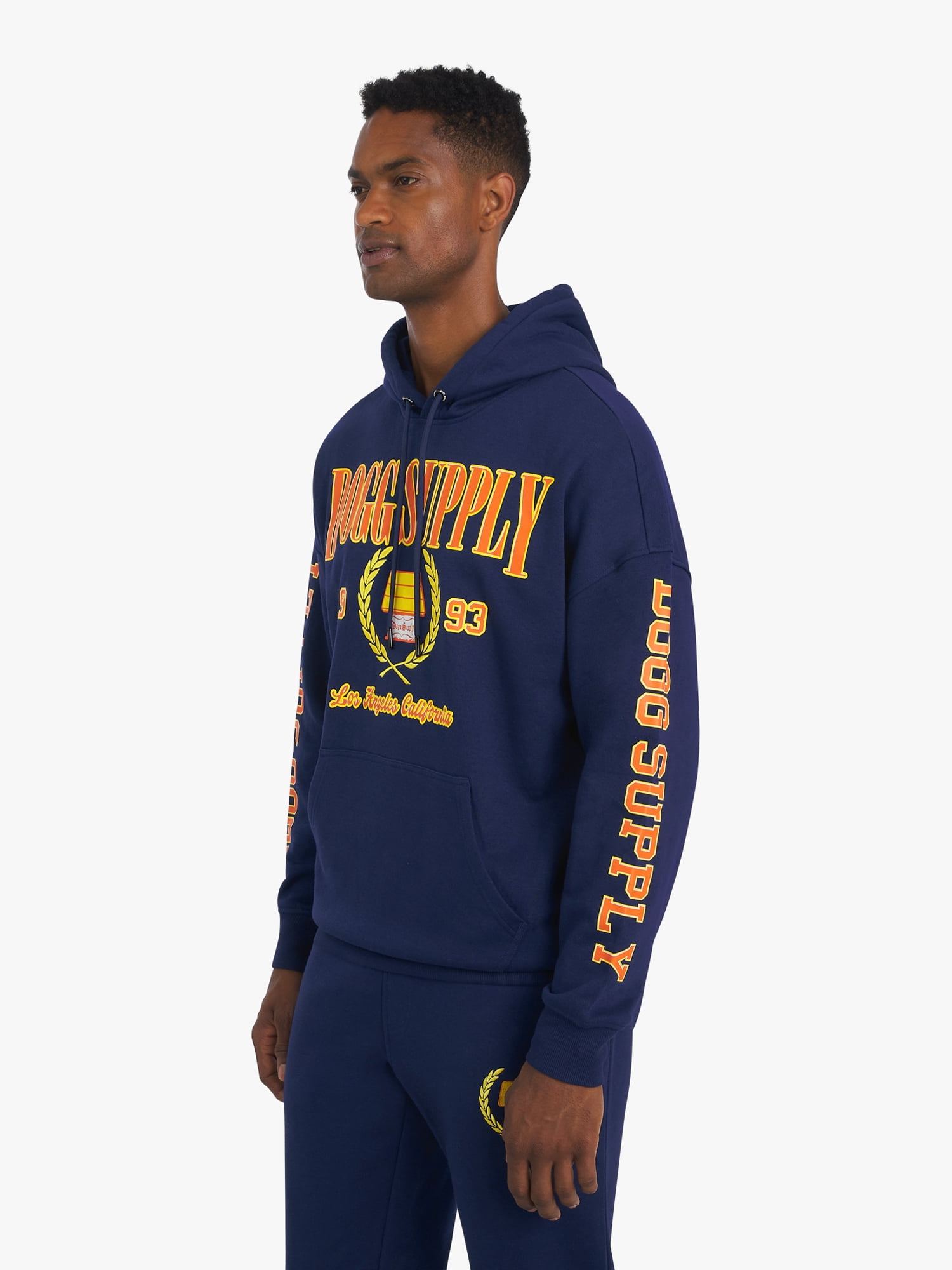 Dogg Supply by Snoop Dogg All-Gender Young Men's and Women's Collegiate Sweatshirt Hoodie, Sizes XS - 5XL