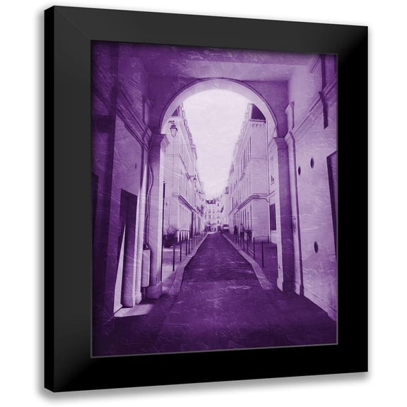 Villa, Mlli 12x14 Black Modern Framed Museum Art Print Titled - Next Violet Block
