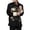 Black, variant on Tang Suit Jacket with Two Dragons Retro Chinese Style Long Sleeves Stand-up Collar Coat Traditional Chinese Clothing