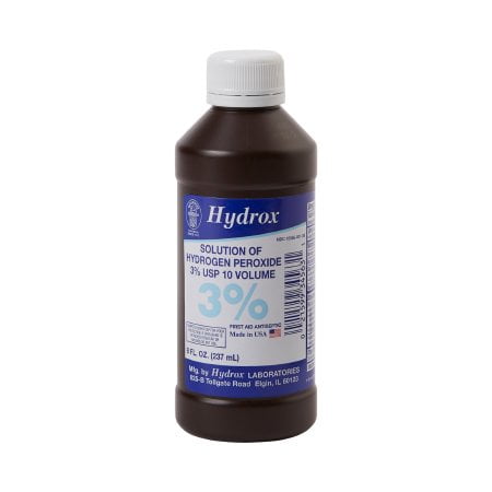 McKesson Hydrogen Peroxide Topical Solution 3% Strength, 8 ounce Bottle, 1 Count