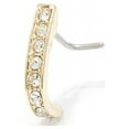 thumbnail image 2 of Nose Rings Stud L-Shaped Set CZ Surgical Stainless Steel 20G Nose Screw L-Bend, 2 of 11