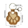thumbnail image 5 of KQJQS Pet Paw Shaped Leather Keychain Memorial Gifts Cat Dog Cute Key Chain for Bag Purse Paw Charm Key Holder, 5 of 5