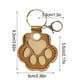 thumbnail image 5 of Llavero de cuero con pata de perro | Llavero de recuerdo de pelo de mascota | Colección conmemorativa | Regalo único para recuerdo de mascotas | Cuero suave duradero | Anillo de metal seguro | 1, 5 of 5