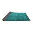 thumbnail image 2 of Ahgly Company Indoor Round Oriental Turquoise Blue Industrial Area Rugs, 6' Round, 2 of 4